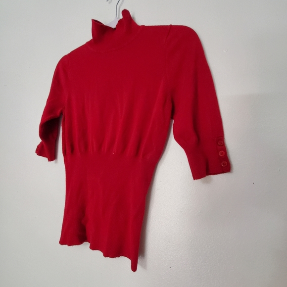 Express Sweater Turtle Neck Ladies Concept Red Small - Picture 4 of 11